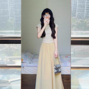 小香风夏季两件套连衣裙显瘦简约上衣裙子搭配一整套气质套装裙女